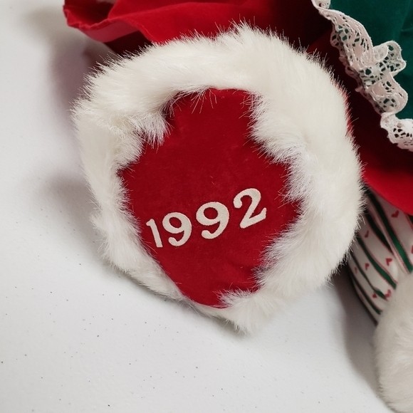 Kmart 20" Christmas Holiday Momma Teddy Bear 1992 Vintage Stuffed Animal Plush - Picture 4 of 8